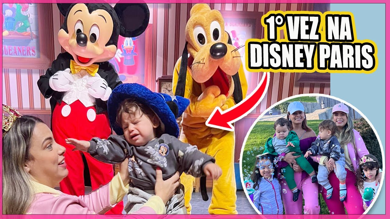 UM DIA NA DISNEY PARIS EM FAMÍLIA - FUI EXPULSA * Conheci a Rê Andrade | Kathy Castricini