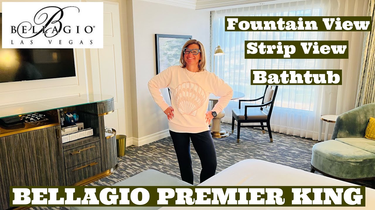 Отель Bellagio Las Vegas Premier King Spa Tower (обзор отремонтированного номера 15638 с видом на...