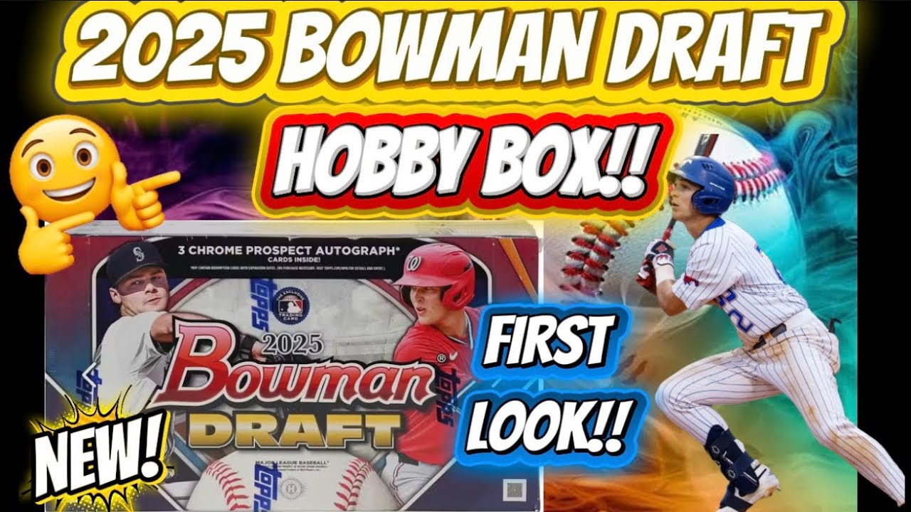 🚨NEW RELEASE!🚨 2025 BOWMAN DRAFT HOBBY BOX!! 🔥 3 FIRST AUTOS PULLED! TONS OF COLOR & PROSPECT FIRE!🔥