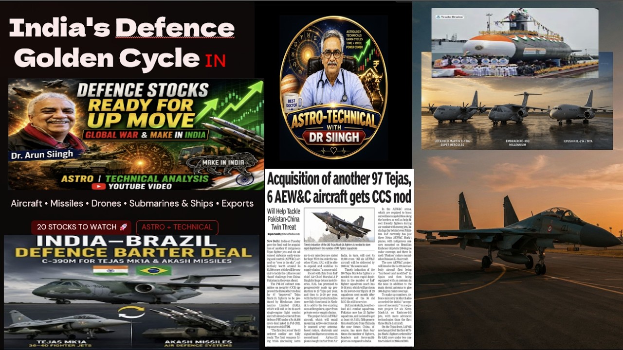 DEFENCE STOCKS &mdash; INDIA&rsquo;S SECTOR OF THE DECADE! 🇮🇳🚀GLOBAL WAR + MAKE IN INDIA = THE NEXT BIG UPSIDE?