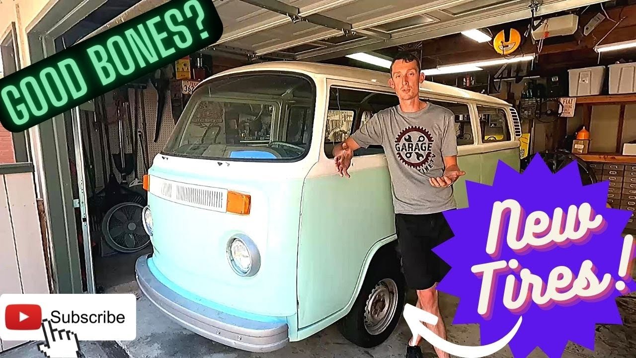Deeper Inspection and New Tires for our 1974 VW Bus Project!