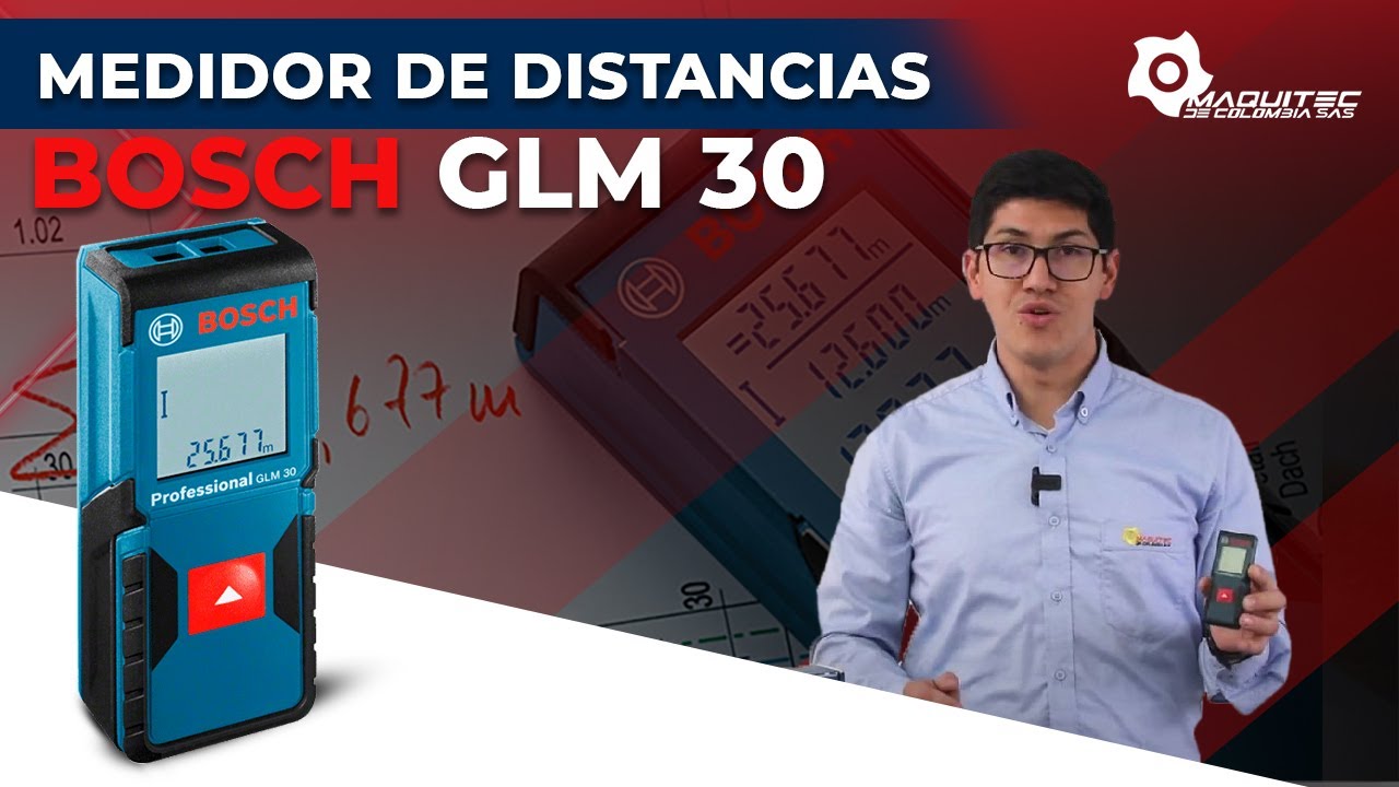 Medidor distancias Laser Bosch GLM 30 - Maquitec