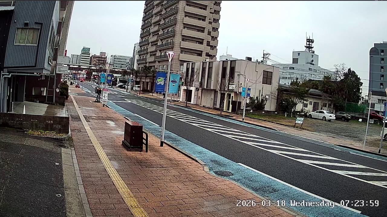 佐賀県佐賀市JR佐賀駅北口通りライブカメラ Saga Sagashi Live camera.world.cam