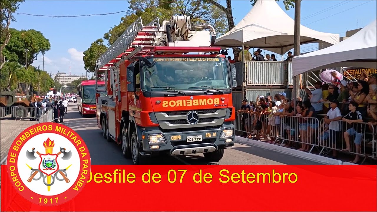 07 de setembro de 2024 - Desfile Bombeiros João Pessoa/PB
