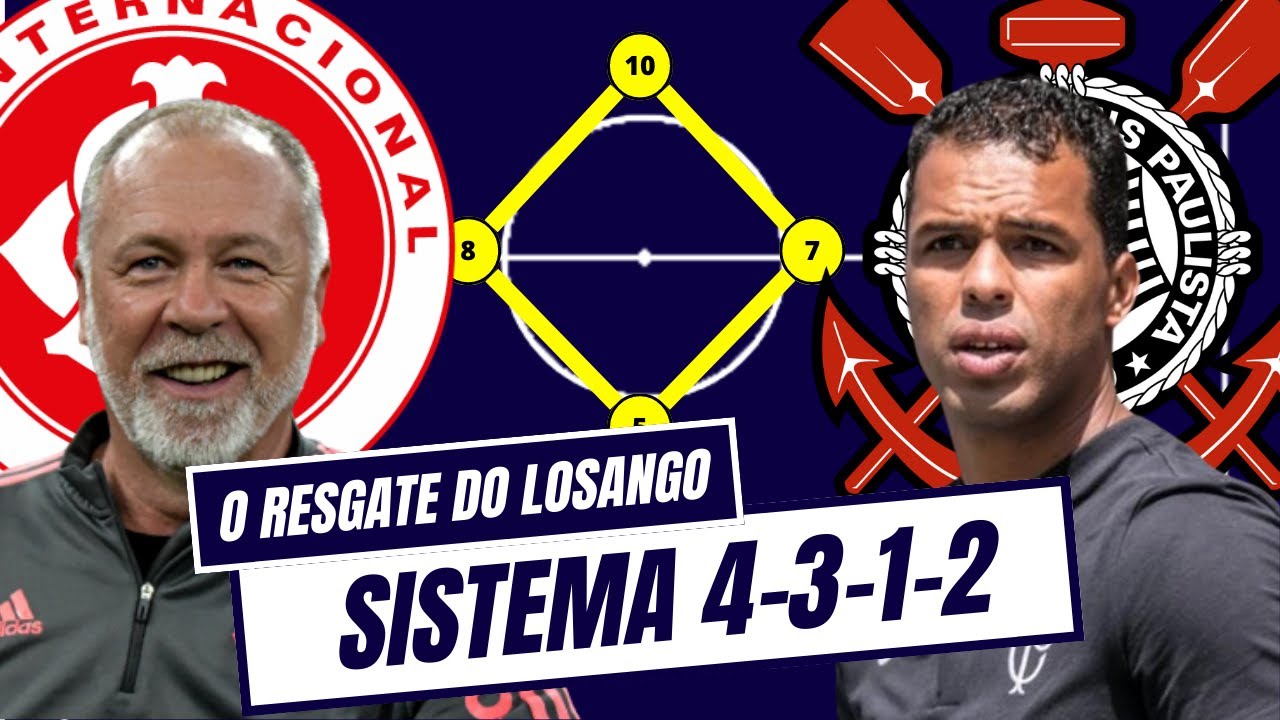 SISTEMA TÁTICO 4 3 1 2 | A Aplicação de Corinthians e Internacional Para o 4 4 2 Losango