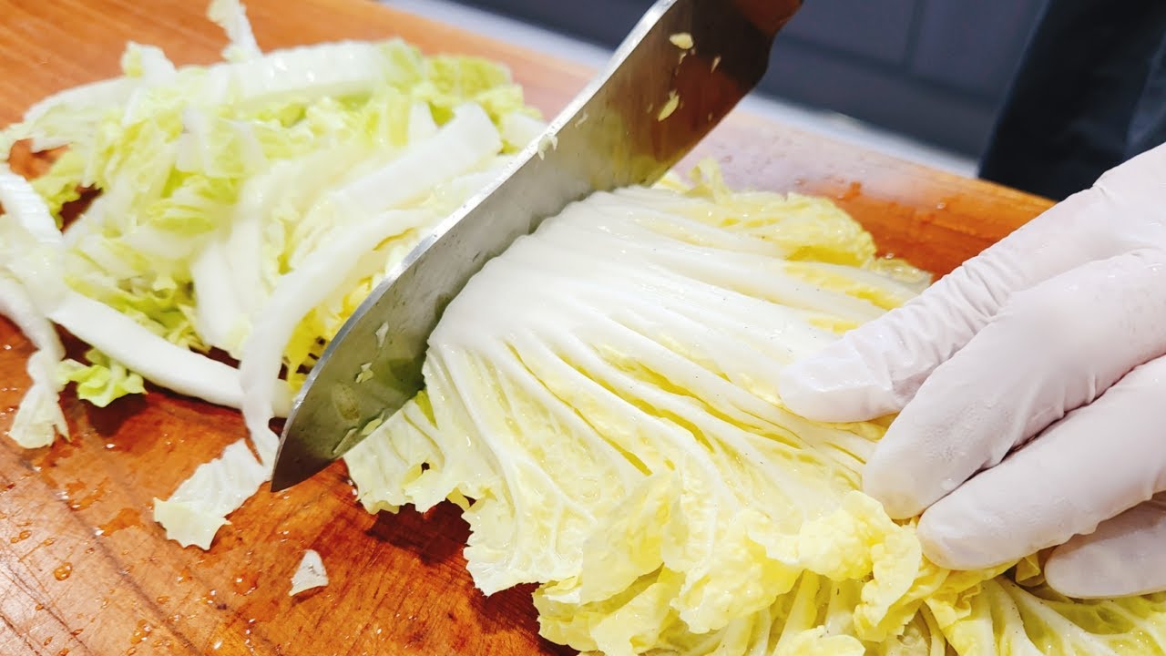 💚배추 이 방법을 왜 몰랐죠 이렇게 맛있다니 놀랍습니다 한통 가득 만들어도 금방 다 먹어버립니다