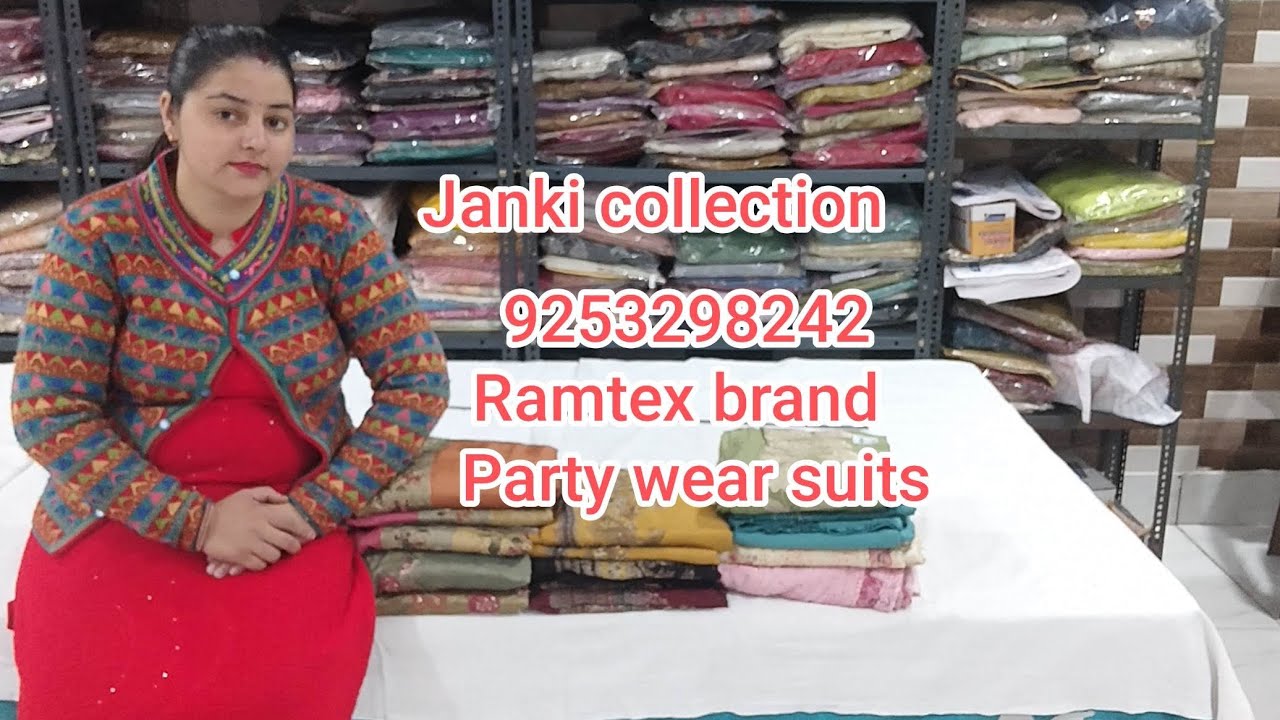 27/01/26 # Ramtex brand Party wear suits  Restock# Just wow😍 @Janki collection🌈 9253298242