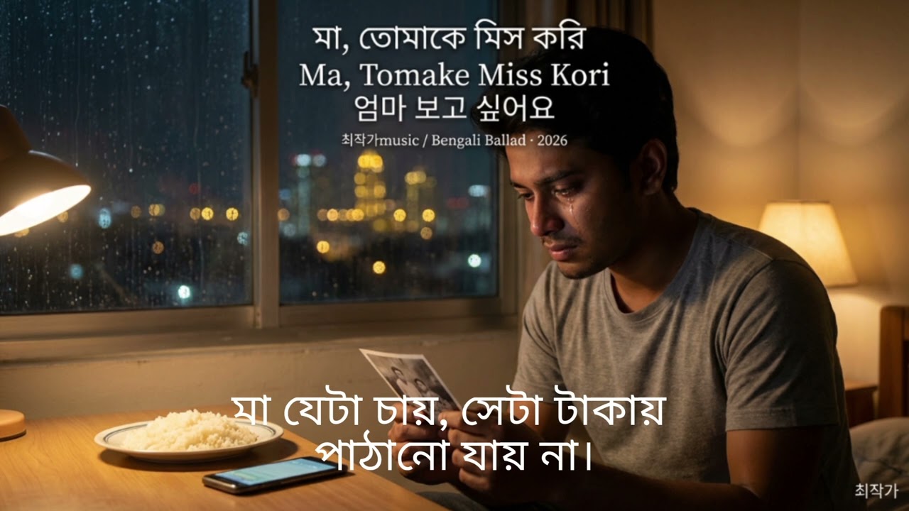 মা, তোমাকে মিস করি  Ma, Tomake Miss Kori  엄마 보고 싶어요최작가music  Bengali Ballad  2026