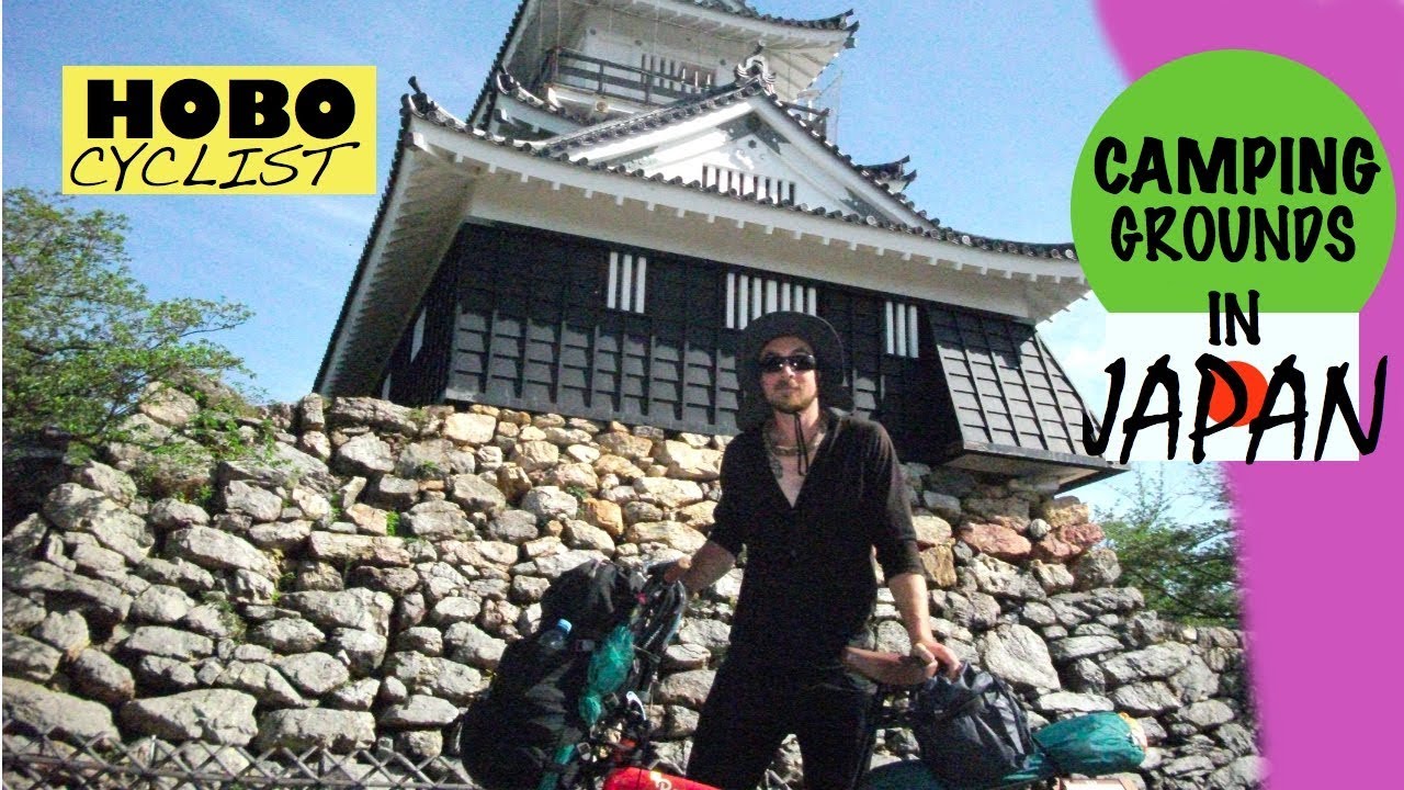 Camping in Japan on a folding bike tour - folding bike touring Japan on a budget