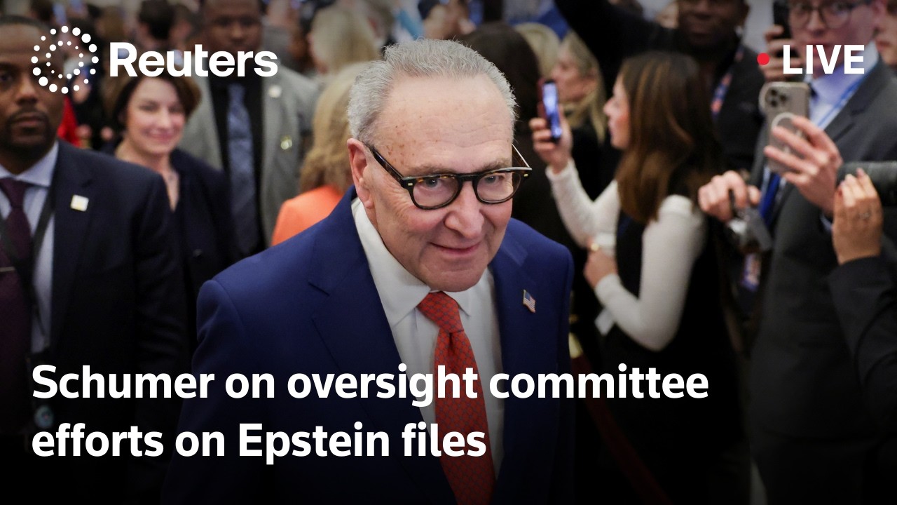 LIVE: Senator Schumer discusses oversight committee efforts on Epstein files