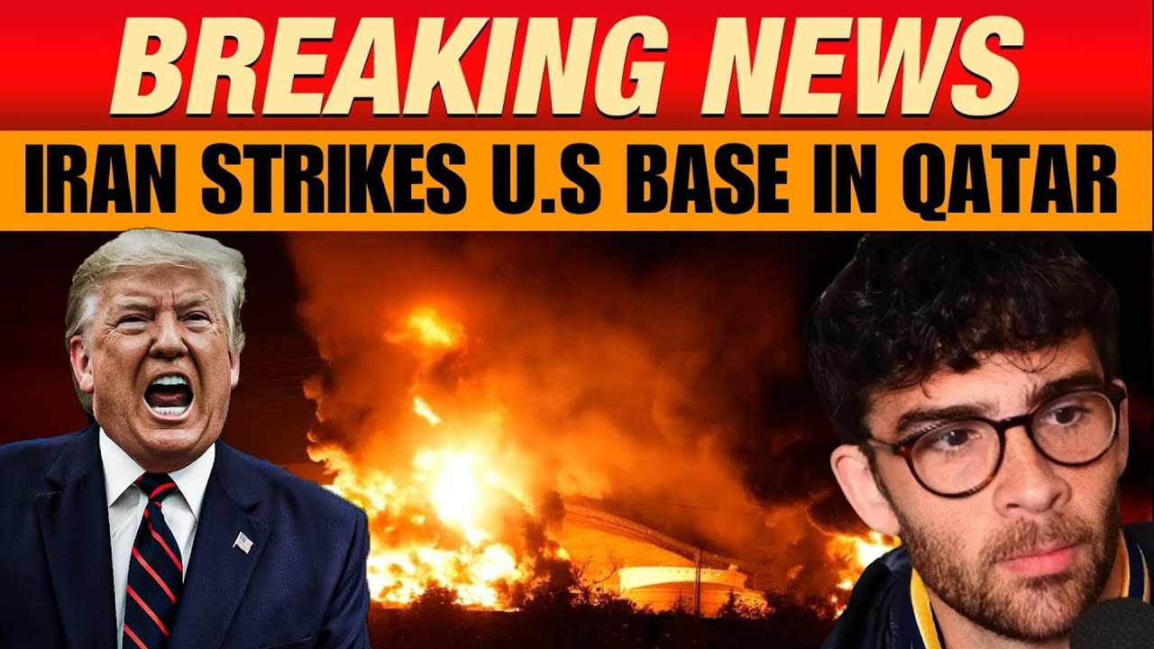 Iranian attack on US base in Qatar  | HasanAbi Reacts