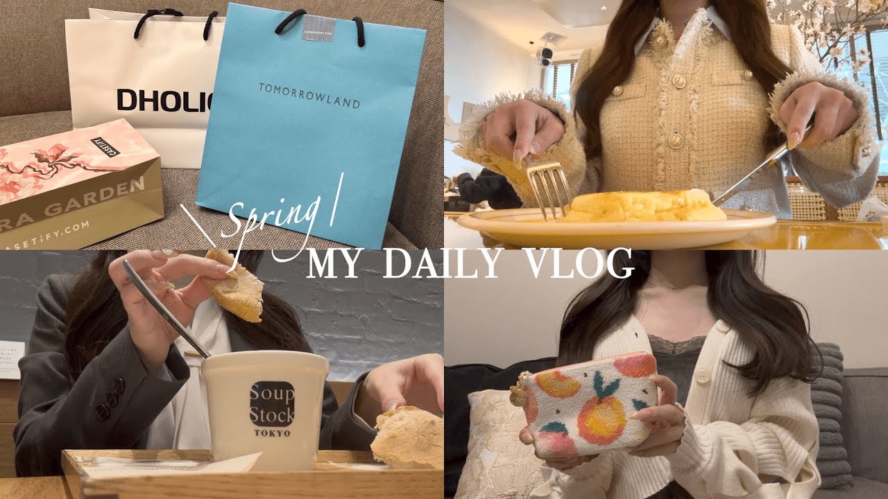 【vlog】大阪で働くOLの日常👩🏻‍💼 | 出社日と休日🪄 | 最近の購入品紹介, フェイラー, 美容院