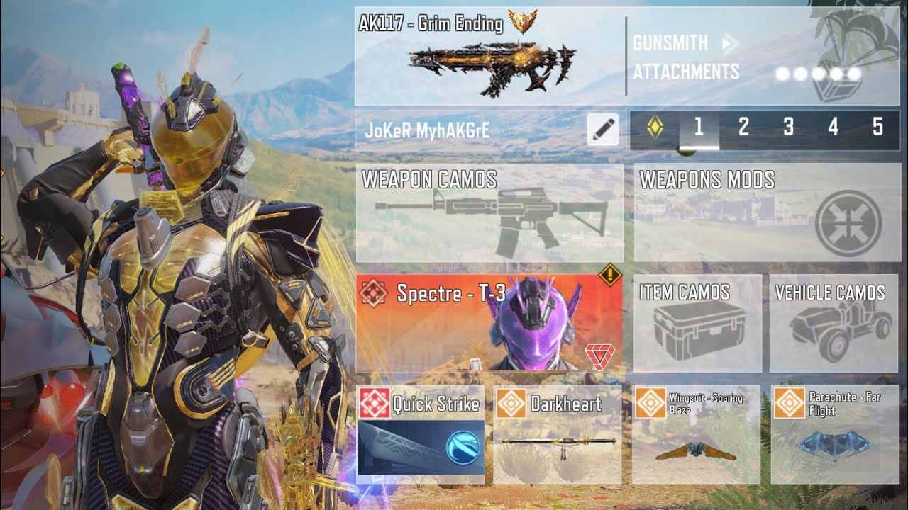 First ever MYTHIC Operator SPECTRE - T-3 is back in CODM BR BLACKOUT to demand his SPECIAL EXECUTION