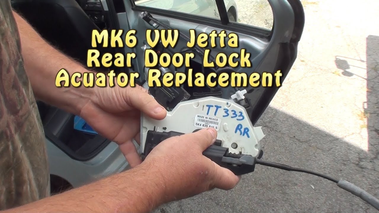 MK6 VW Jetta Rear Door Lock Actuator Replacement. OBDELEVEN