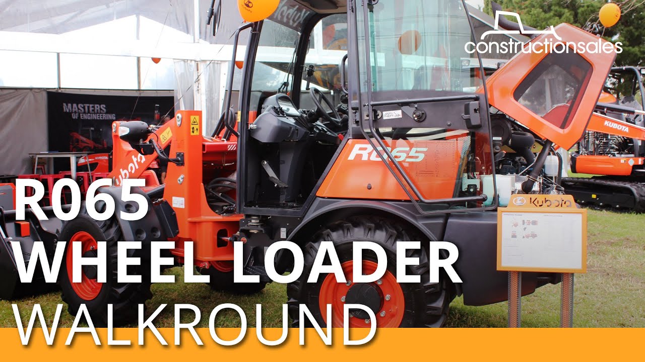 Kubota R065 wheel loader launch and walkaround - DDT 2017