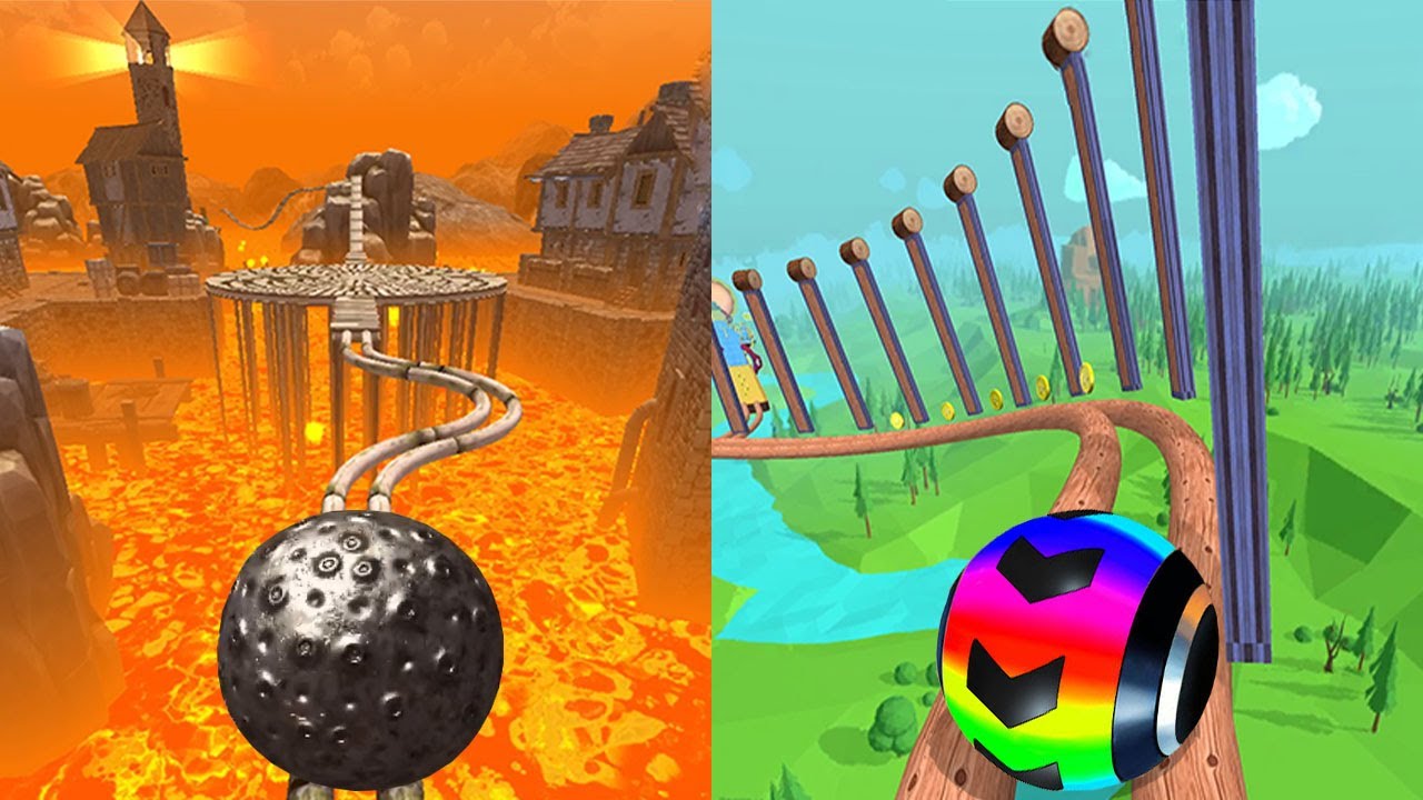 📛 Going Balls VS Rollance Adventure Ball, Rolling Balance Ball 3D,Action Balls,Temple Rolling Balls