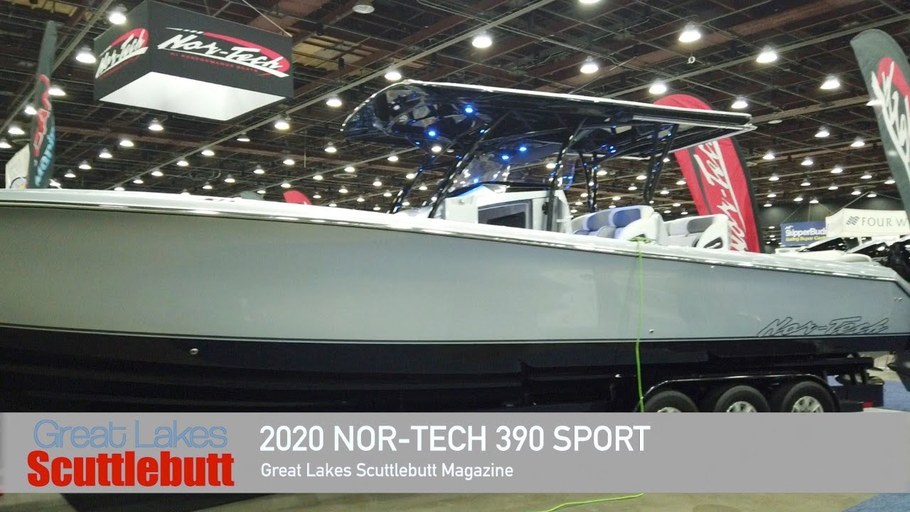 2020 Nor-Tech 390 Sport Walkthrough! @The 2020 Detroit Boat Show!