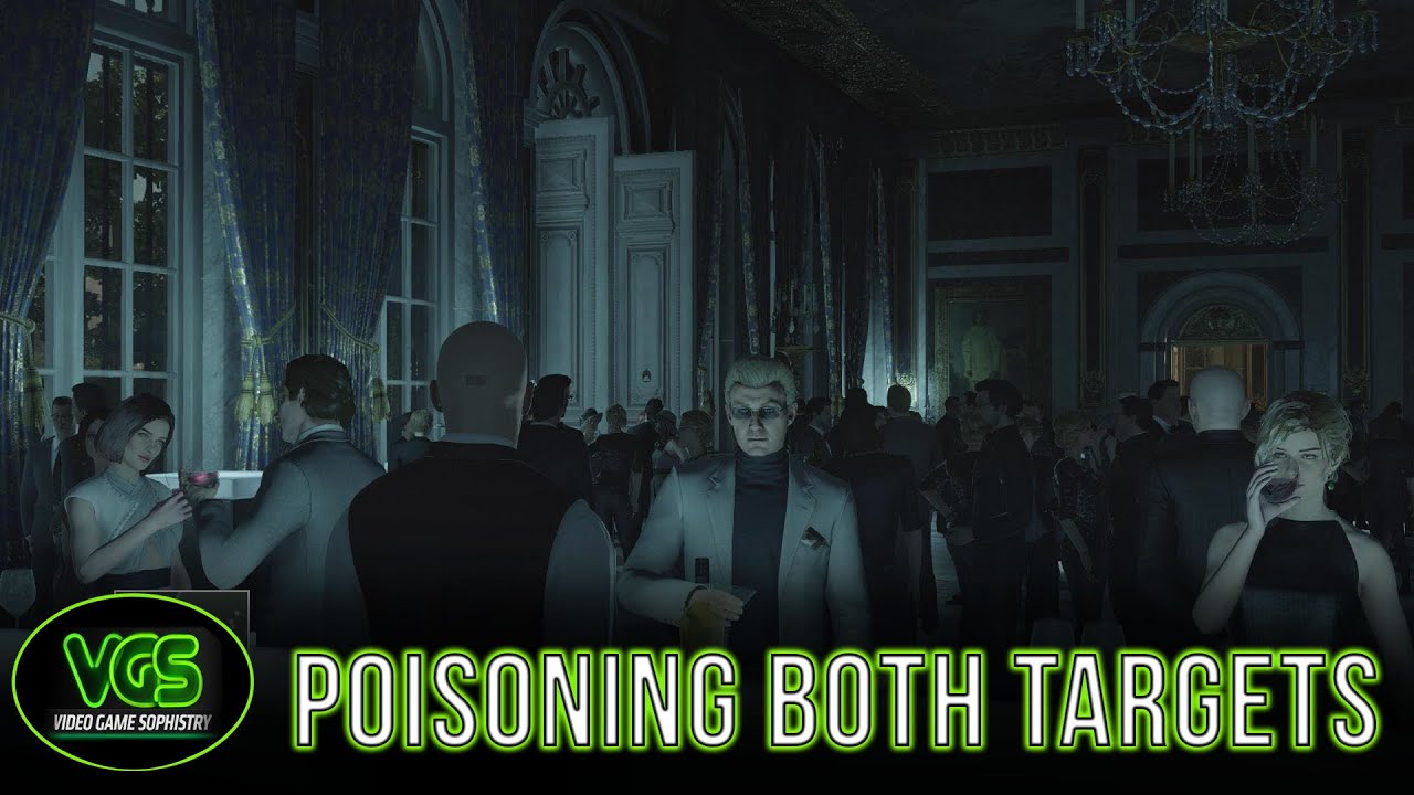 Испытания Hitman Paris: отравление обеих целей цианидом