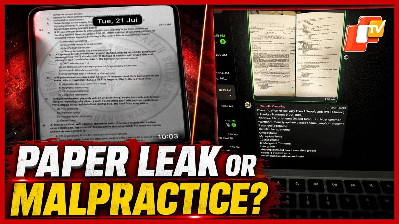 Odisha Orders Probe Into PG Medical Exam Question Paper Leak | OTV