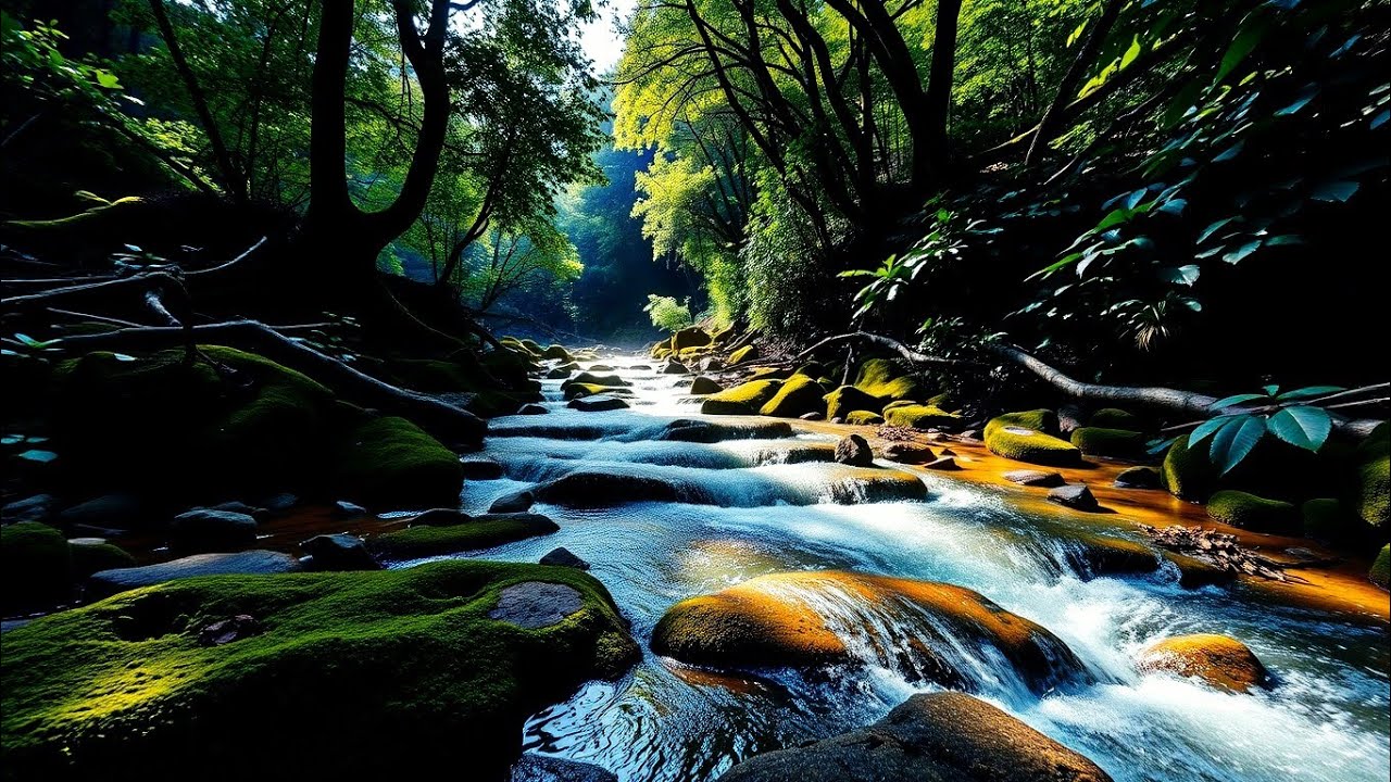 Most Relaxing Forest River Sounds 🍃💤 Fall Asleep in Minutes