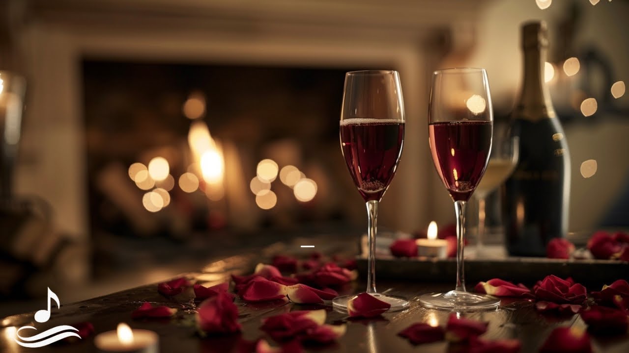 Romantic Winter Dinner by the Fireplace | Smooth 🎷Jazz for Intimate Evenings in 4K