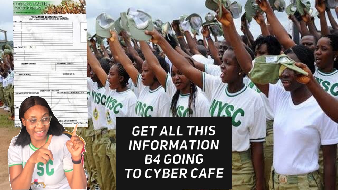 NYSC online Registration form Requirement