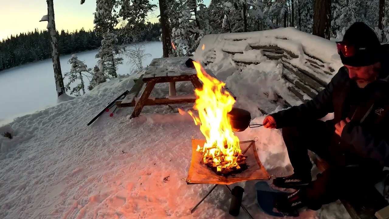 Skidor till Hällsjön - Eldning - akuten.