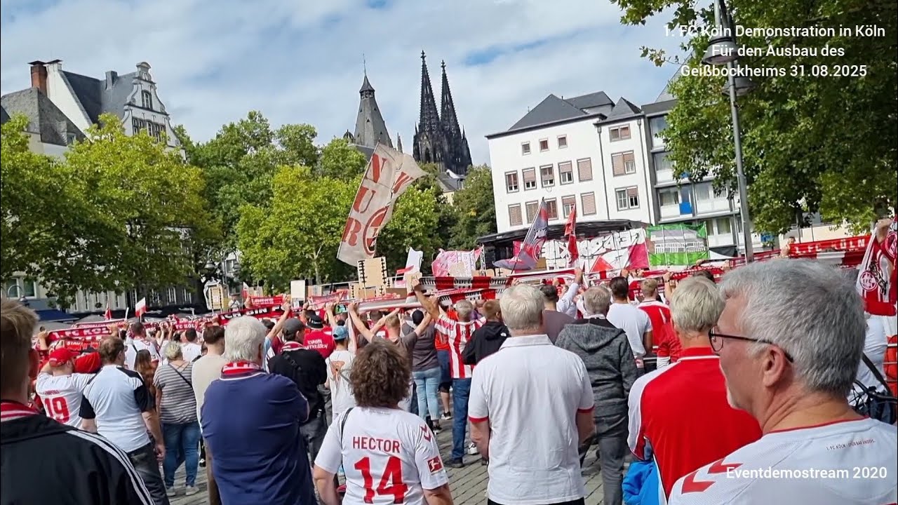 1. FC Köln Demonstration in Köln - Für den Ausbau des Geißbockheims 31.08.2025