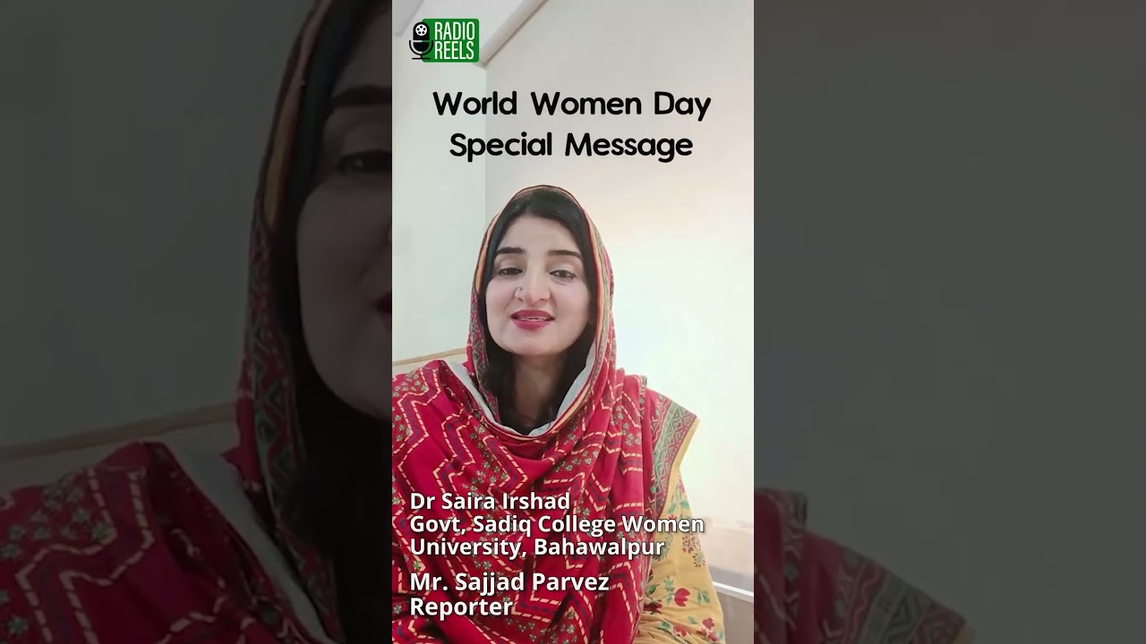 International Women’s Day I Dr. Saira Irshad, Govt Sadiq College Women University Bahawalpur