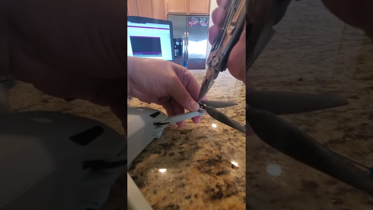Remove stripped screws from drone propeller blades DJI Mini 3 Pro