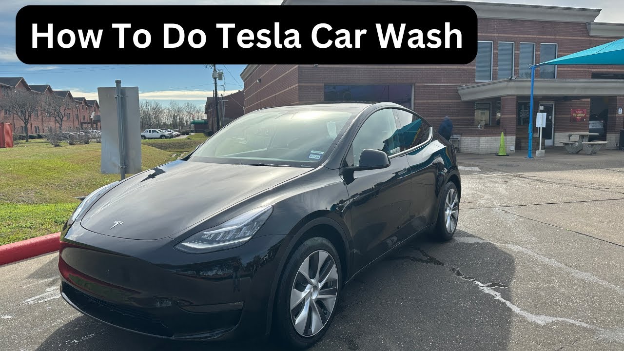 How To Do Tesla Car Wash I Tesla Model Y Car Wash
