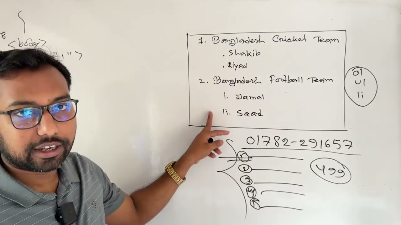 HTML creative question solution || hsc ict class ||