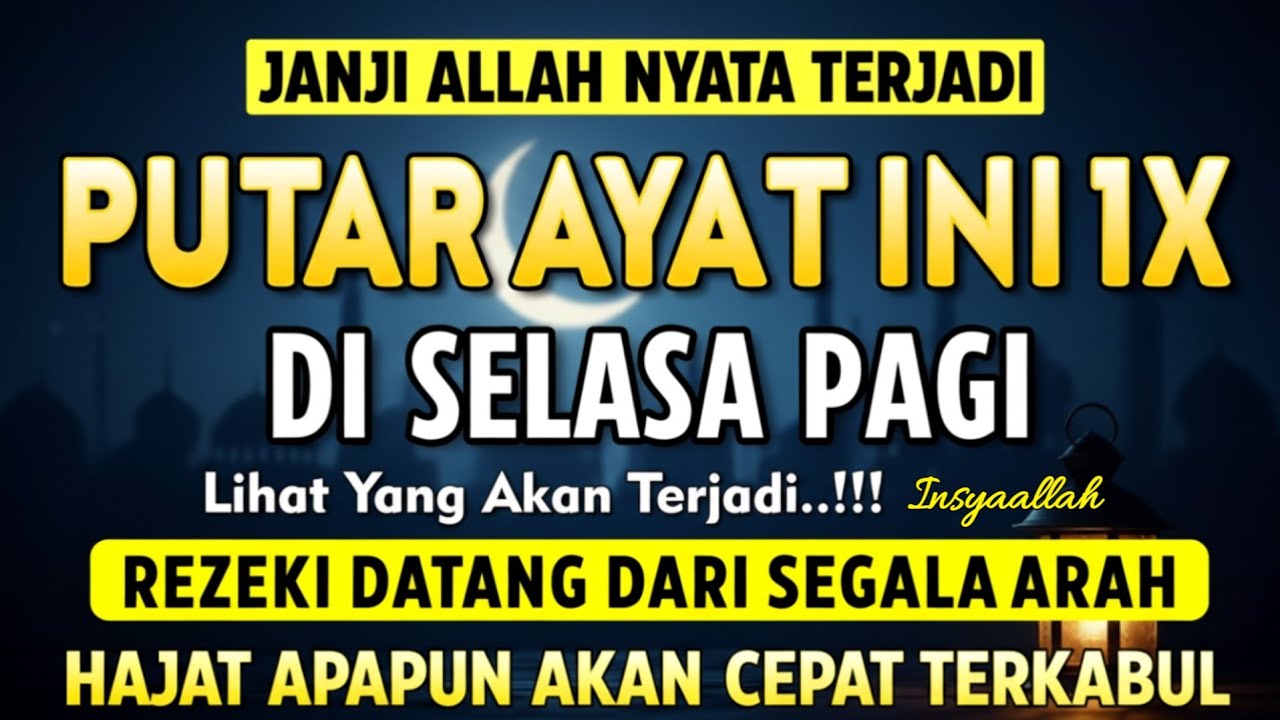 LANGSUNG DIKABULKAN! Cukup Putar Ayat Ini Rezeki Datang Dari Segala Penjuru, Doa Penarik Rezeki