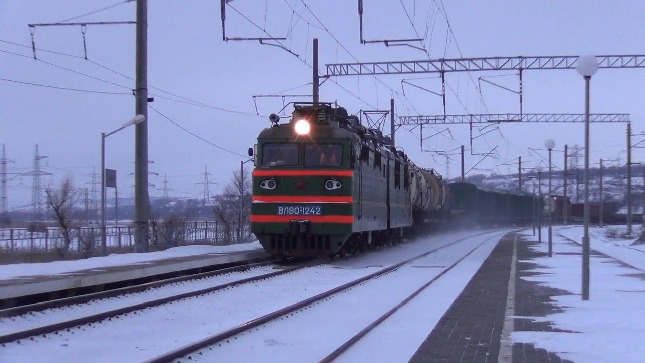 Соединённый грузовой поезд // ВЛ80Т-1242 и ВЛ80Т-1860