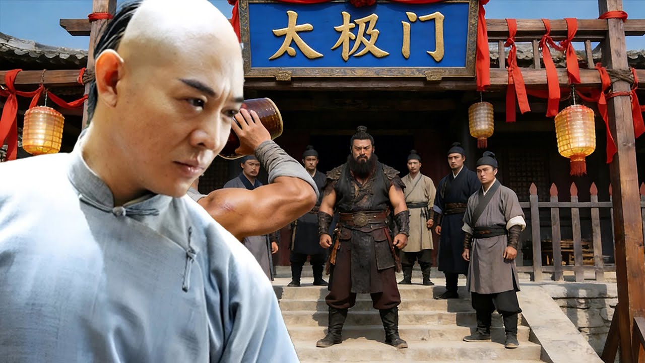 【 Kung Fu Movie】瘦弱男子竟是太極功夫高手，使出太極拳暴打惡霸！#李連傑 #太极拳 #动作片 #kungfu #電影 #中国功夫 #甄子丹 #李连杰 #中國電視劇 #太极宗师之太极门