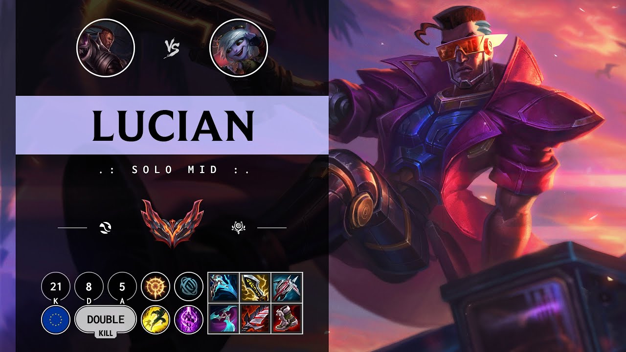 Lucian Mid vs Tristana - EUW Grandmaster Patch 14.11