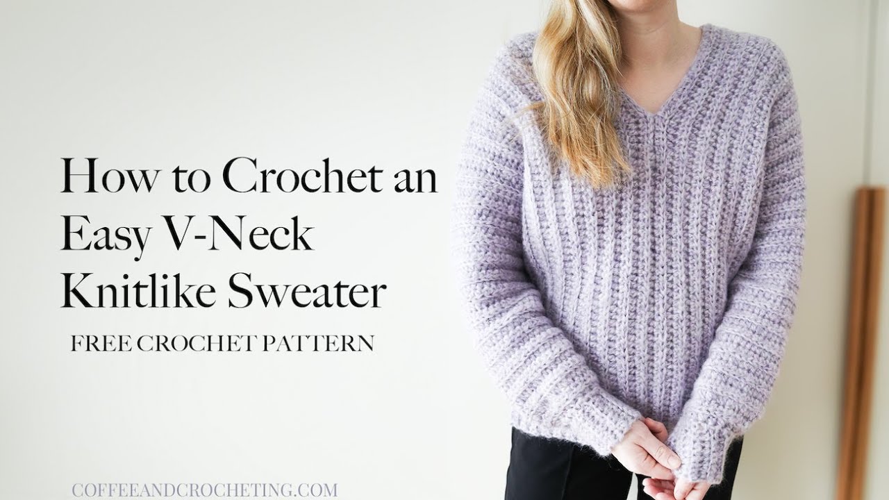 Knitlike Crochet Sweater - Free Pattern