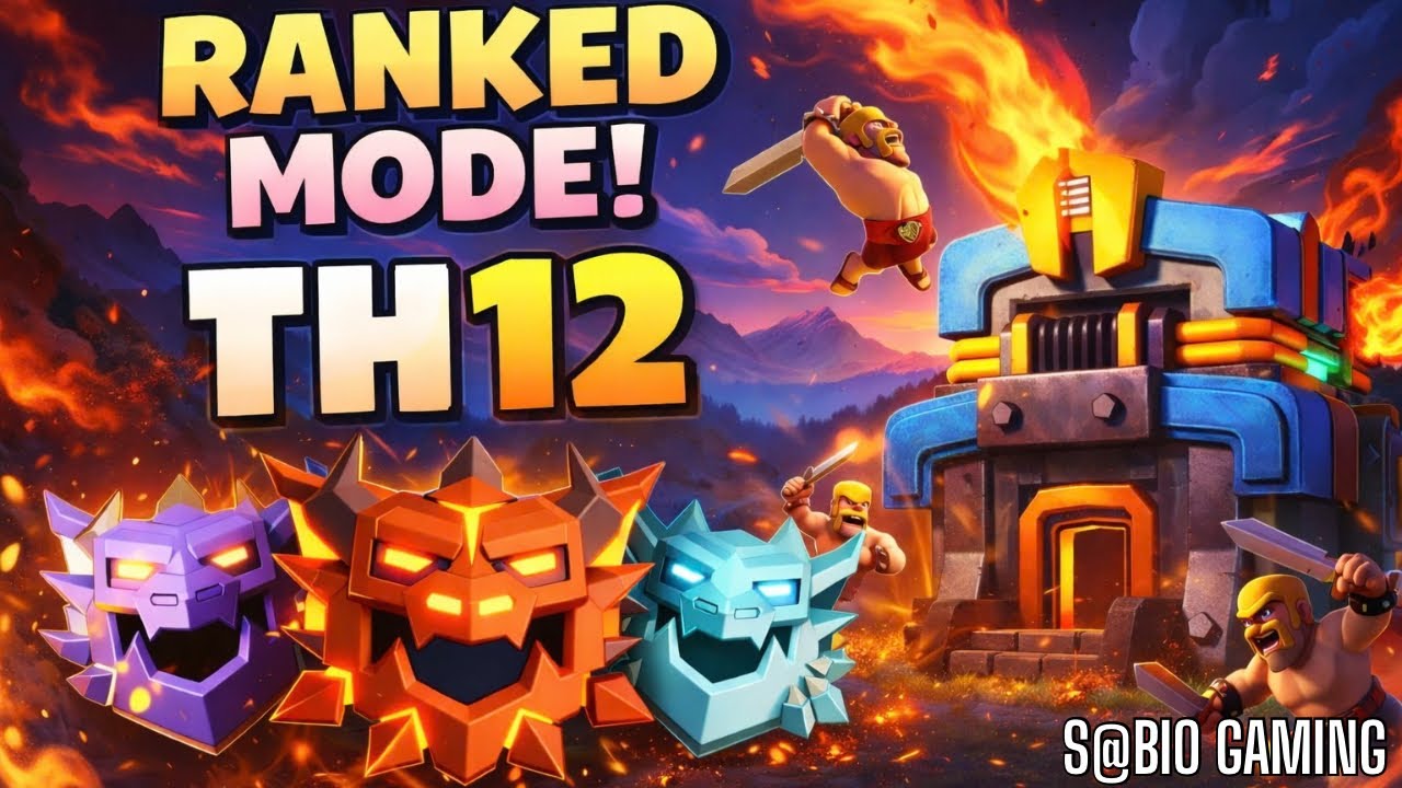TH12 RANKED BATTLES WITH QUEEN WALK😈BRING ME ON THE TOP OF LEAGUE😎|| 8 NON-STOP Attacks EXPLAINED! 