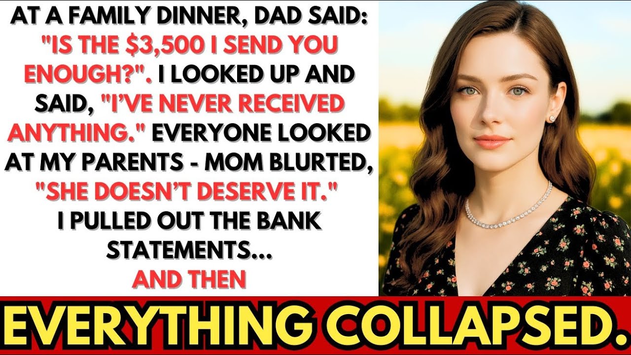 At A FAMILY DINNER, Dad Asked Me: 