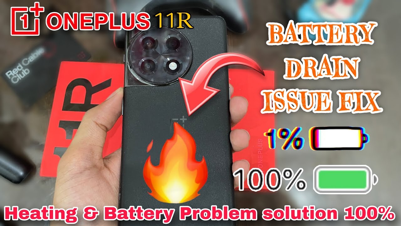 OnePlus 11r battery Draining & heating issue fix | OnePlus 11r battery test | OnePlus 11r heating 🔥