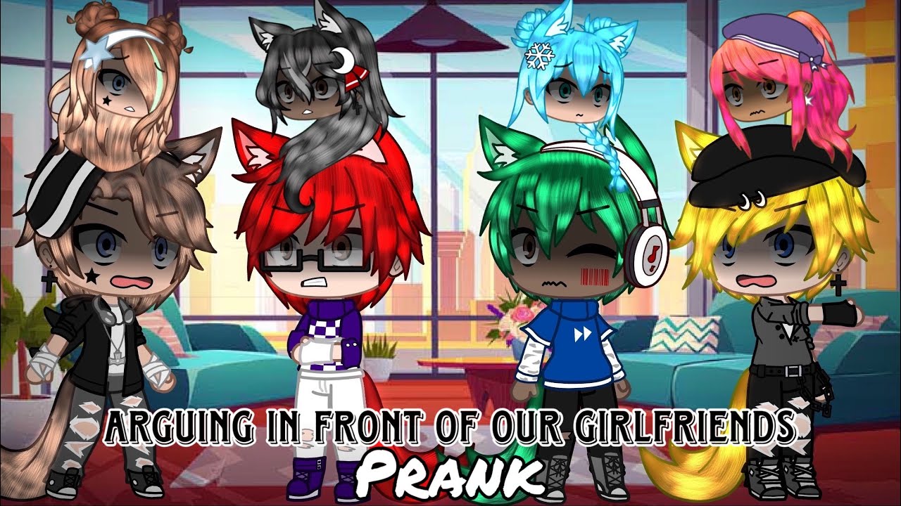 Arguing In Front Of Our Girlfriends Prank || Gacha Club || Endercree226 ||