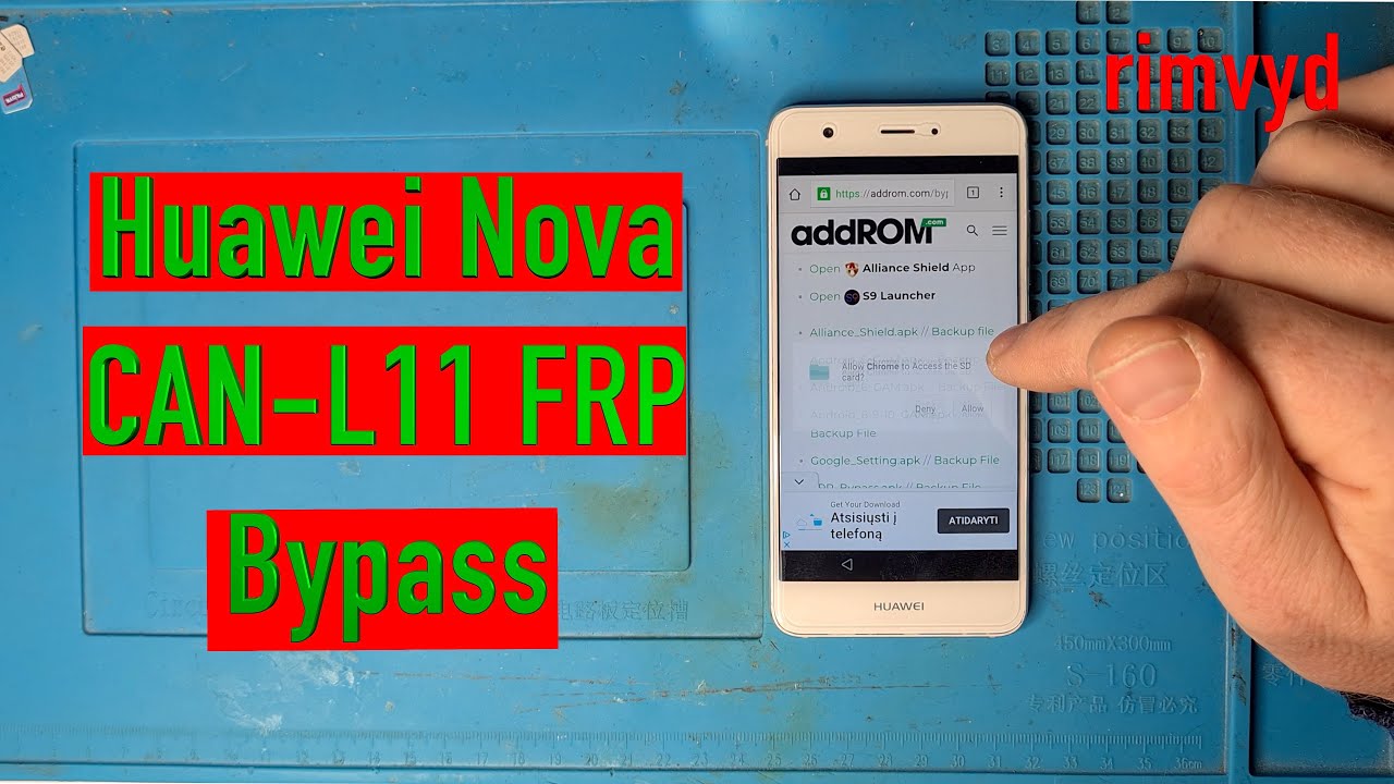 Huawei Nova CAN L11 FRP Bypass