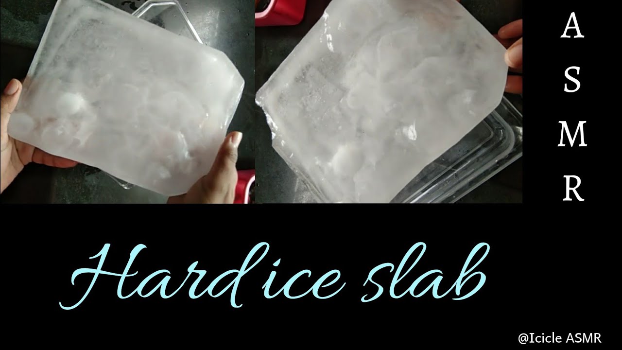 ASMR Hard & thick ice slab❄ || Dry hard crunches|| Icicle ASMR❄ *unfinished*