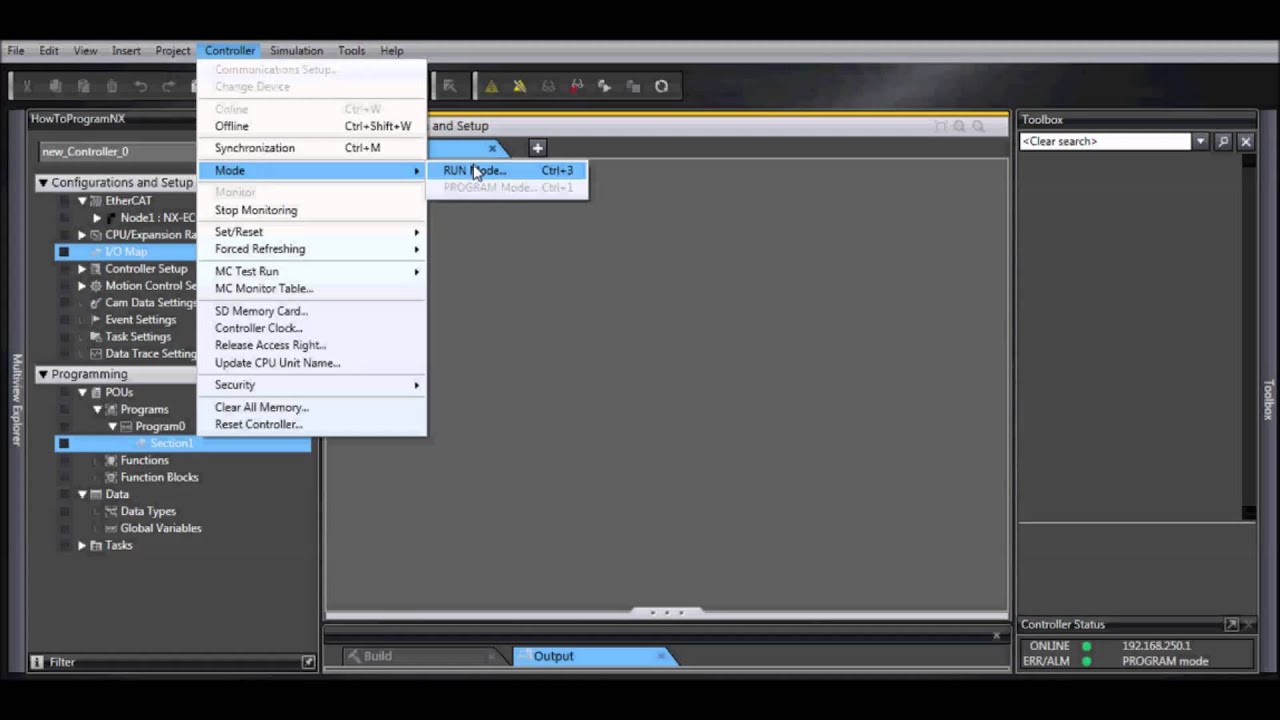 Sysmac NJ and NX Safety Program Download