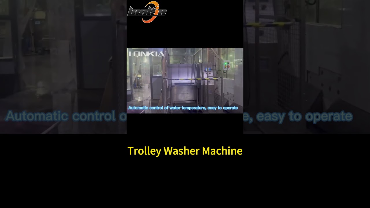 Trolley Washer Machine in Food Processing Plant