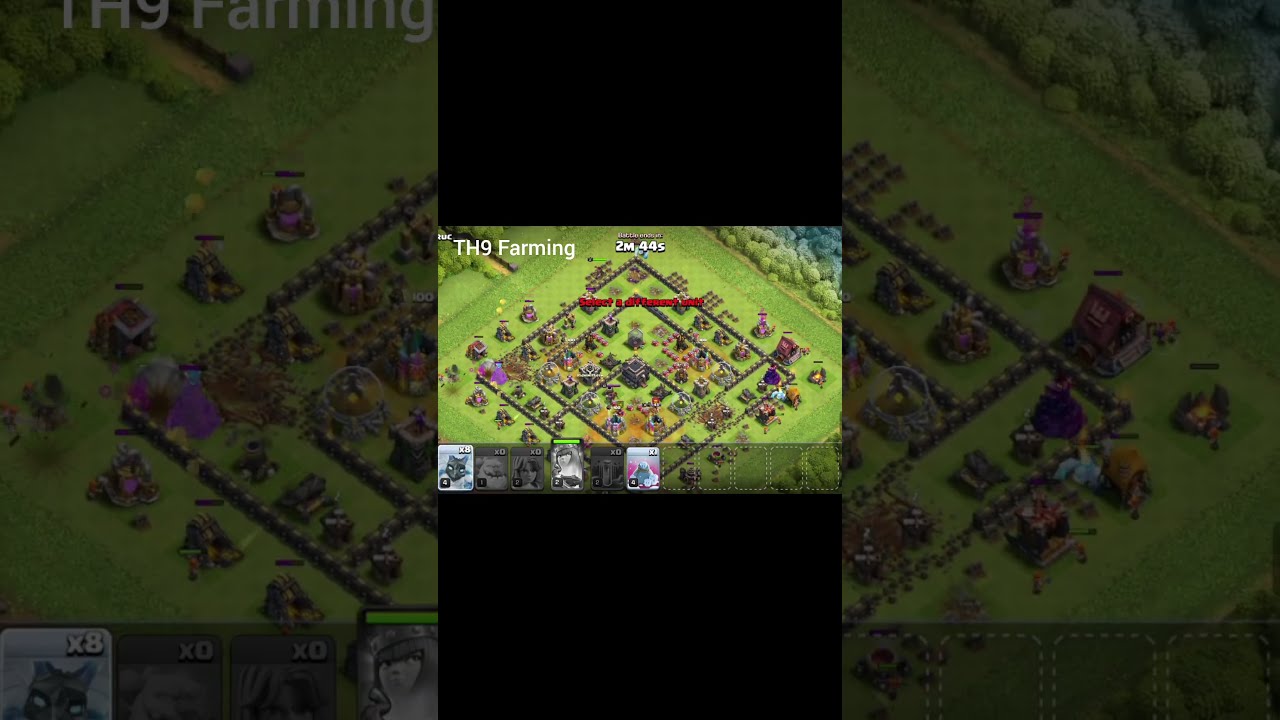 TH9 farming attack ⚔️ |  