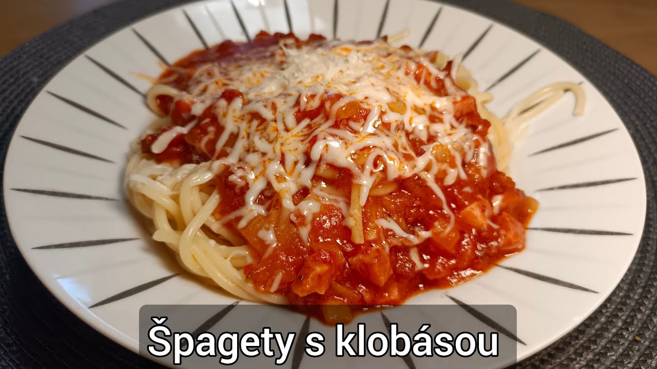 Špagety s klobásou - recept