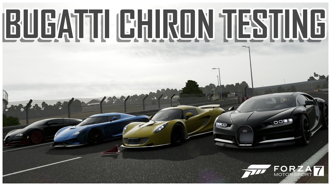 Chiron vs Regera vs Venom vs Veyron Speed Testing (Forza Motorsport 7)