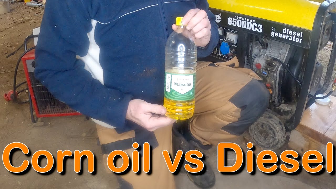 Diesel vs Corn Oil in a Diesel generator( Diesel vs Cooking oil)
