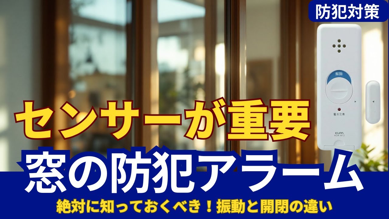 窓の防犯アラームガイド！泥棒から家を守る最新対策